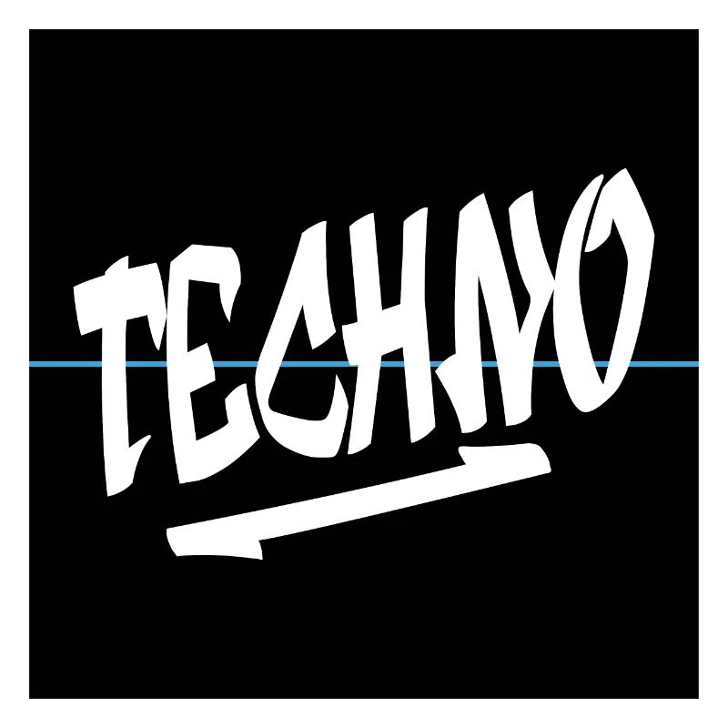 Techno Graffiti Stil Hard Dark Acid