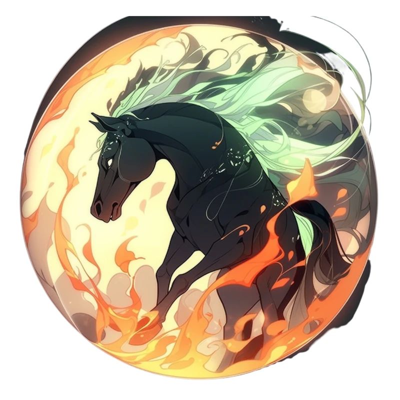 The Celestial Black Stallion