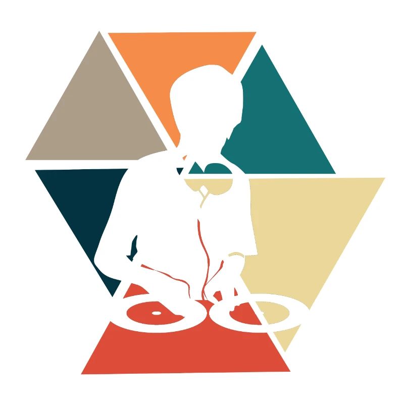 Vintage Retro Disc Jockey - DJ Gift Idea