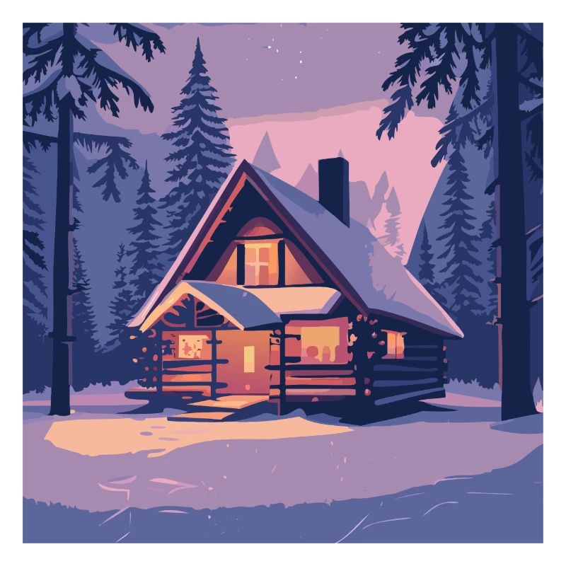 Cabane dans la forêt