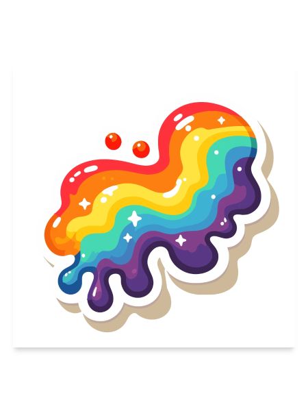 Regenbogen-Pouring-Farbe