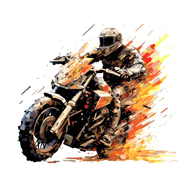 Résumé de compétition de course de moto à vitesse rapide