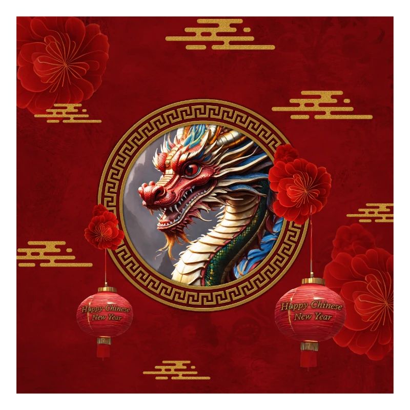 Bonne année du Dragon Chinois