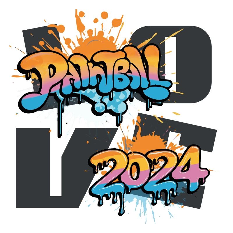 Paintballl love 2024 grafitti éclaboussures