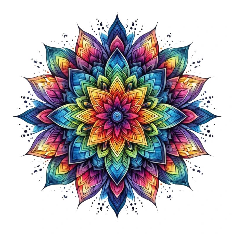 Mandala Harmony rainbow