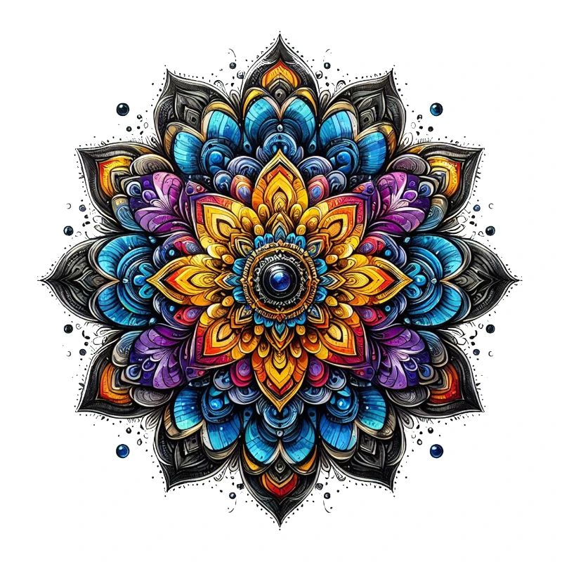 Mandala Harmonie comme une fleur