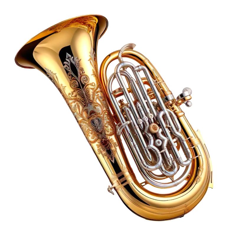 The tuba is a low brass instrument
