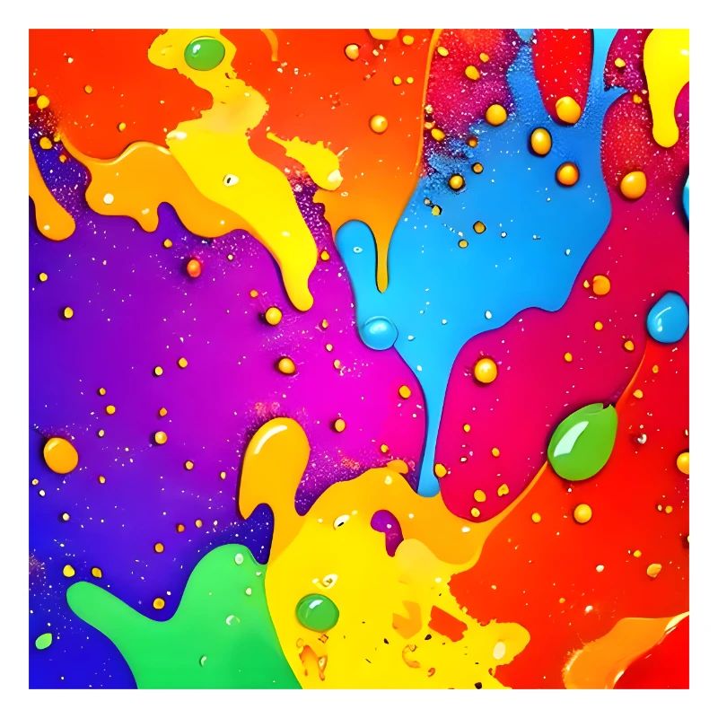 Affiche colorée de design abstrait SplashArt