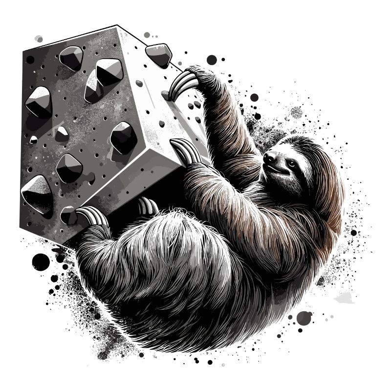 Bouldering Sloth Gift