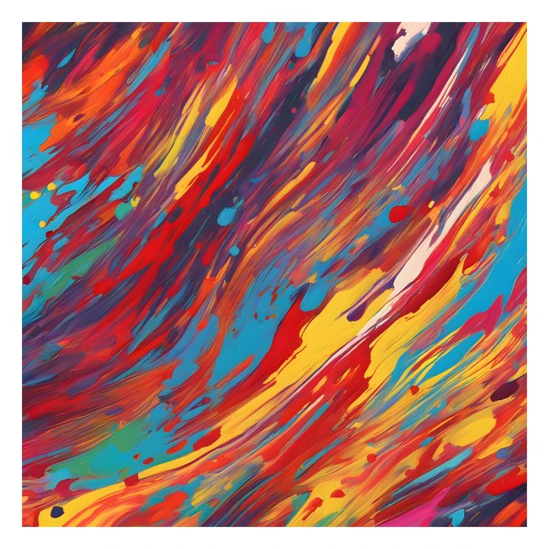 conception d'affiche colorée abstrait pop art