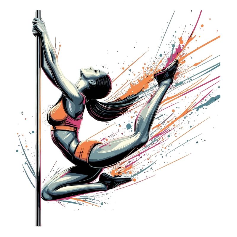 Pole dance dynamique couleurs cadeau