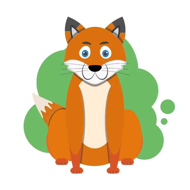 Cartoon fox splash