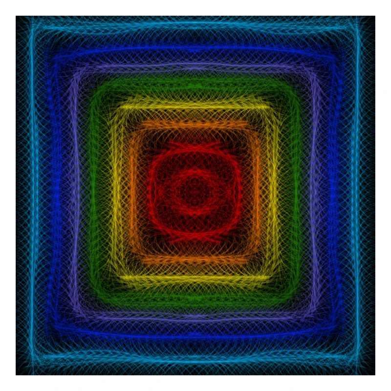 Regenbogen-Quadrate