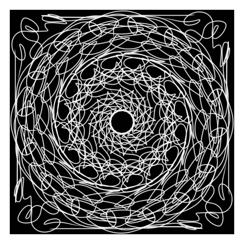 B&W Web Mandala