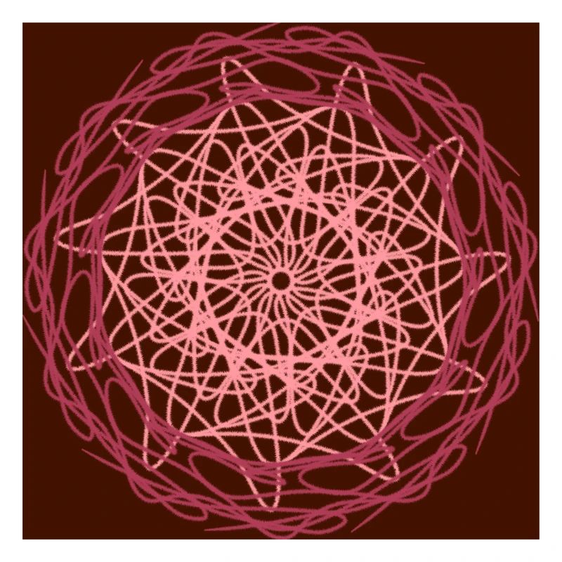 Rote Mandala-Blume