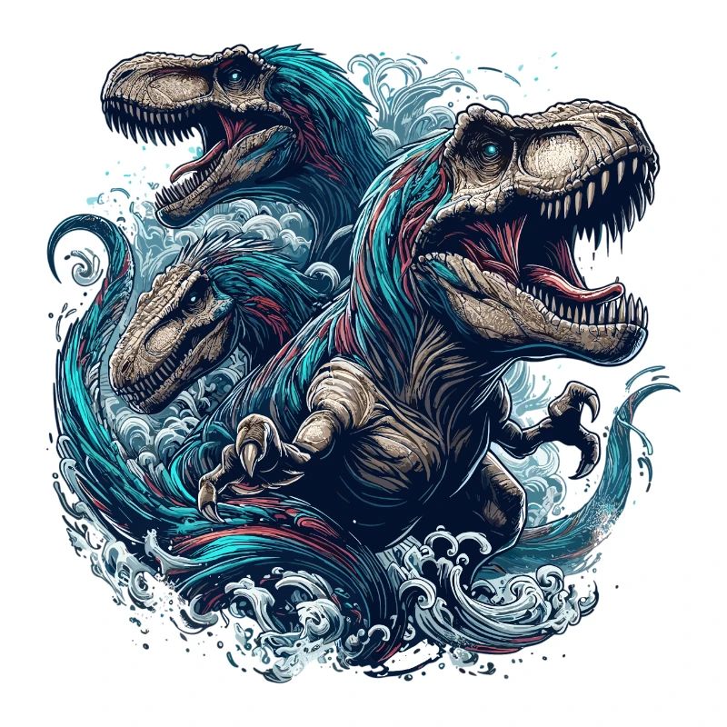 Roaring T-Rex Trio Dinosaur Gift