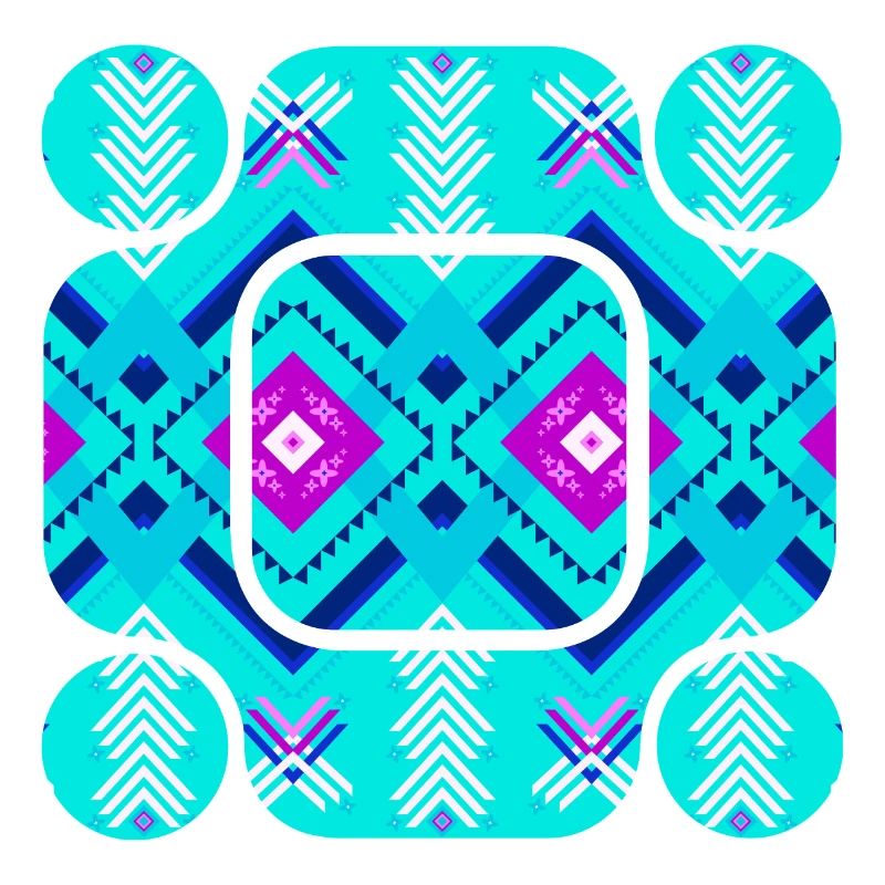 Abstract Patterns in Blue Colors