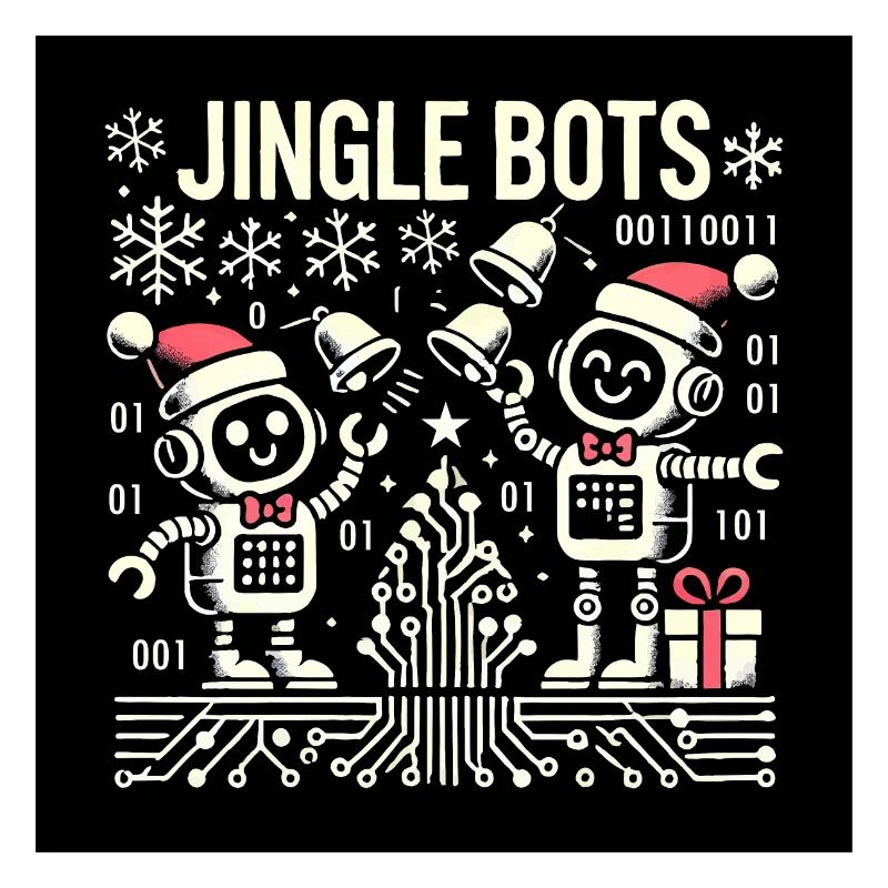 AI Santa Robot with Drones Future Christmas Helper