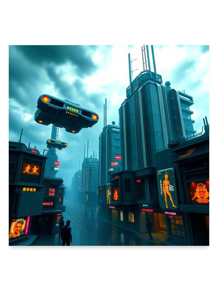 Cyberpunk-Stadt