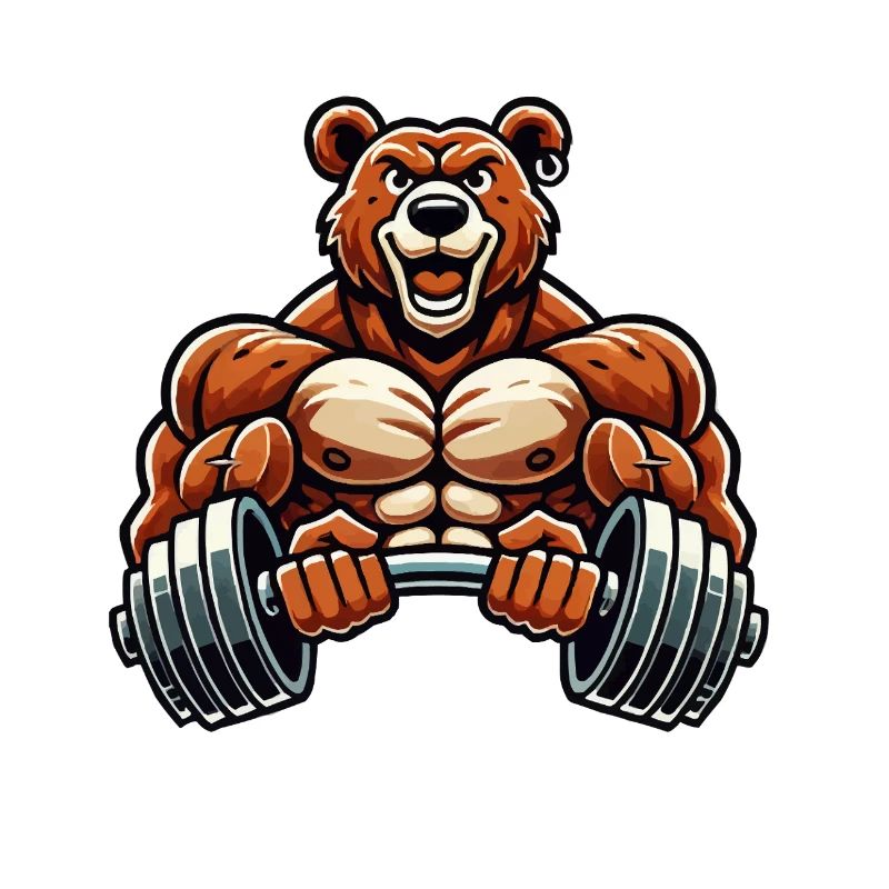 bär bodybuilder comic