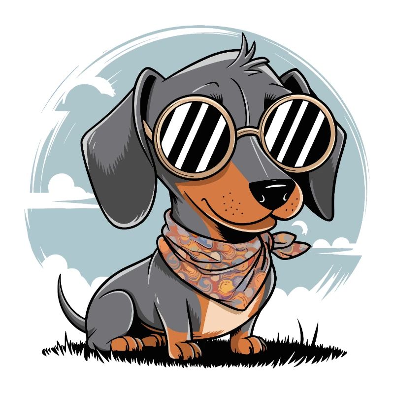 Cooler Dackel Hund