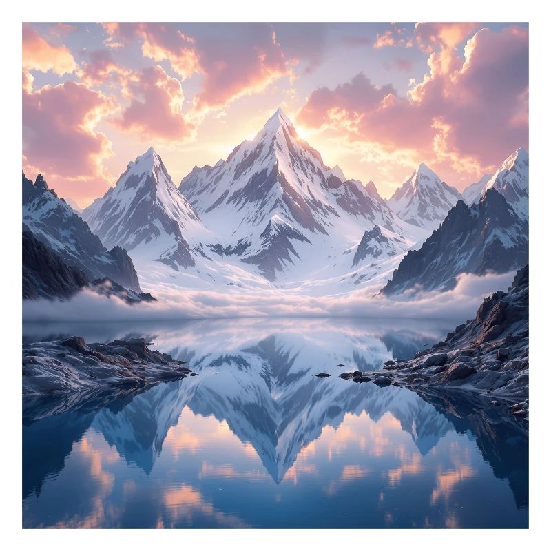 Sunset over the Floating Mountains