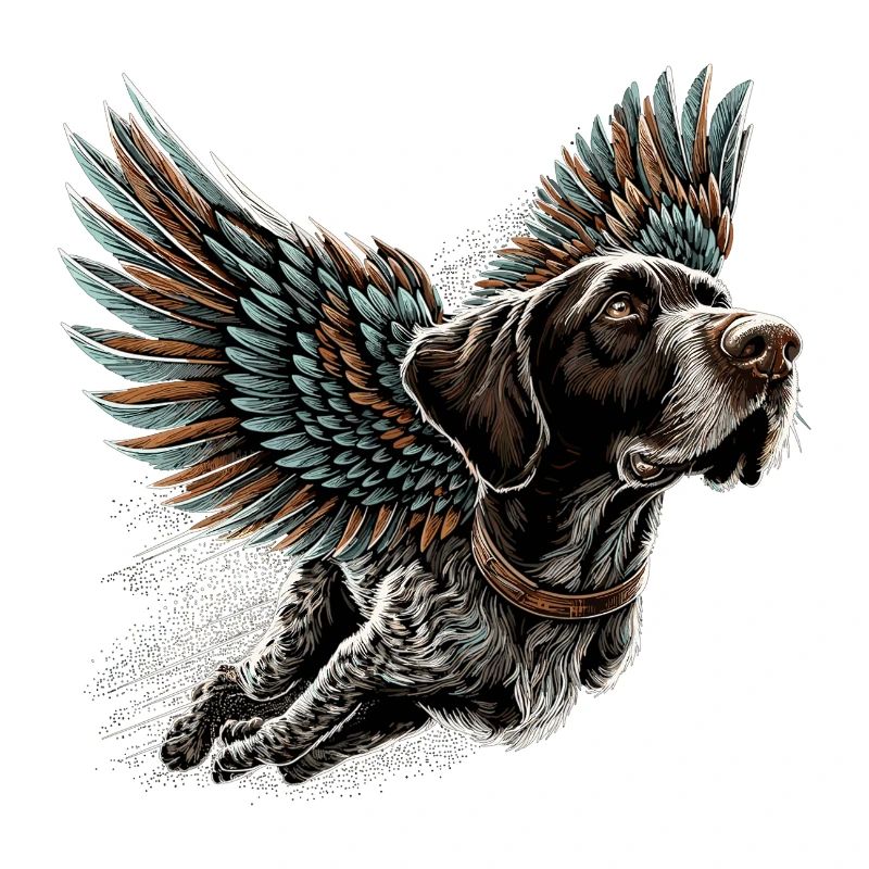 Super Dog German Wirehaired DD Pointer Gift