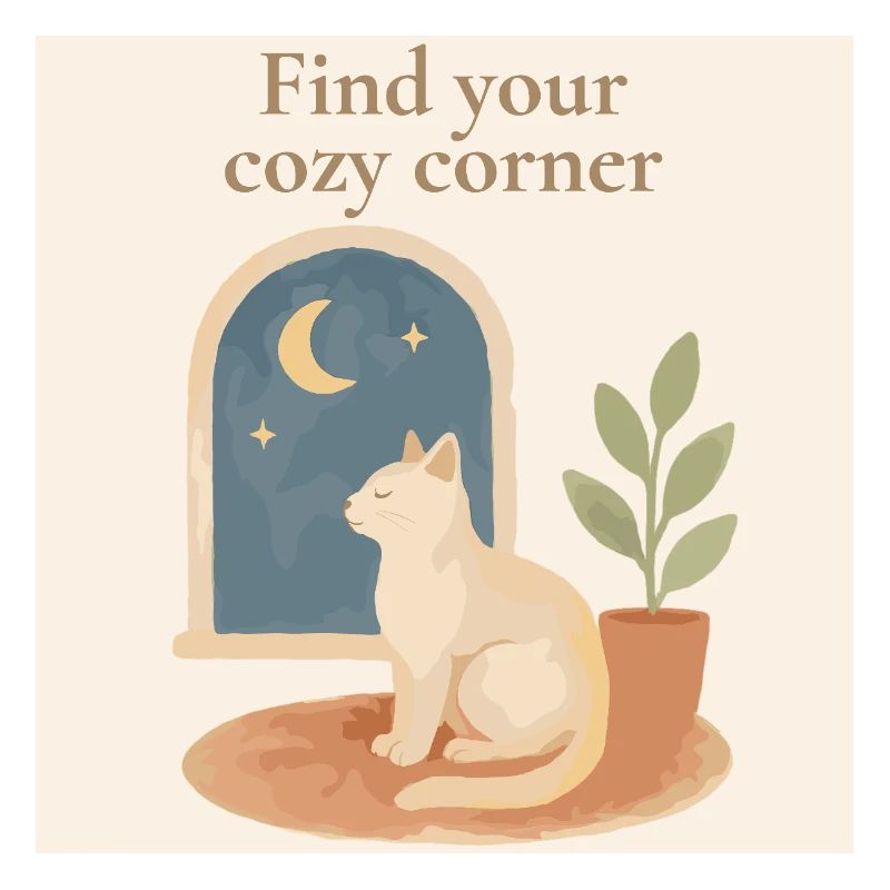 Cat Poster – Find Your Cuddle Corner