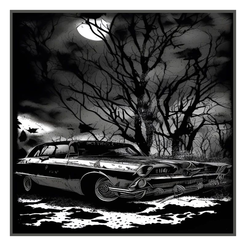 Oldtimer Oldtimer unter verwunschenem Baum