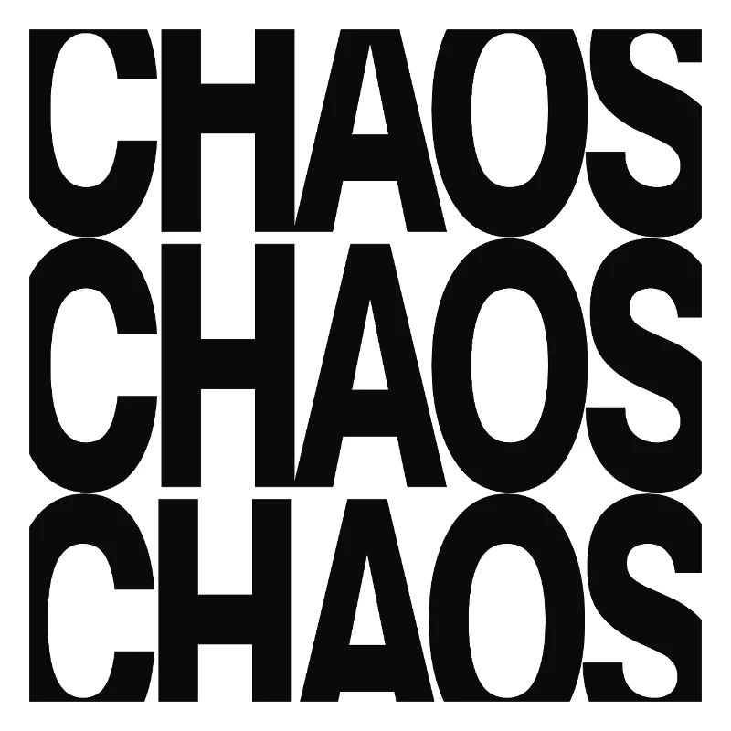 Typographie du chaos Conception minimale