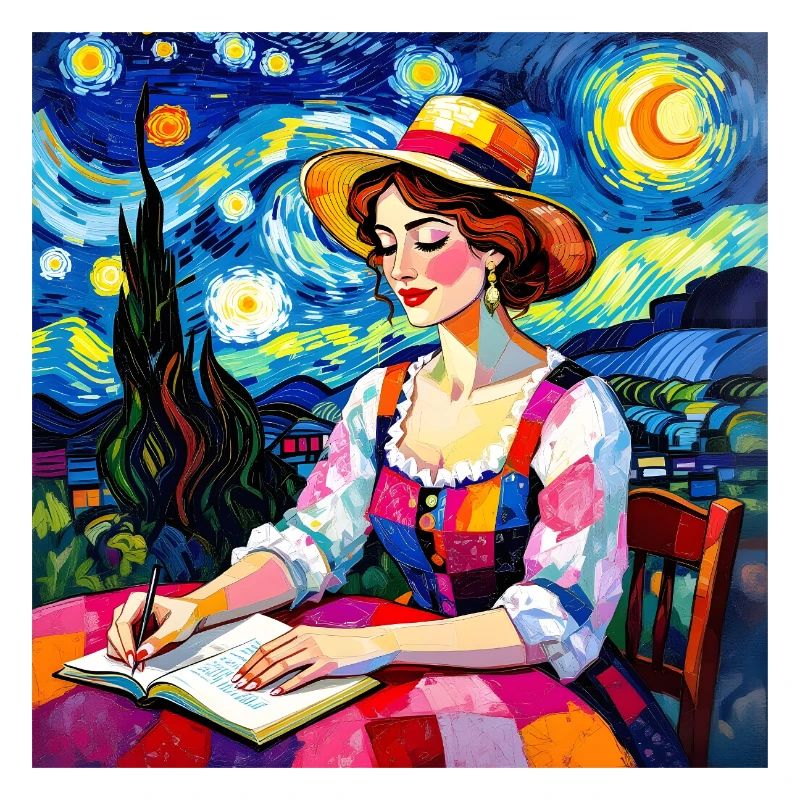 Nocturnal patchwork font