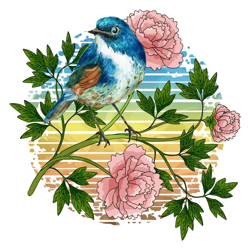 Bunter Vogel