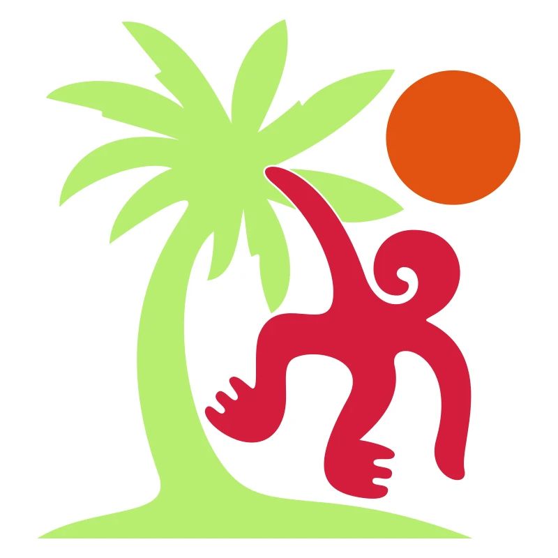 Affe Palme Sonne