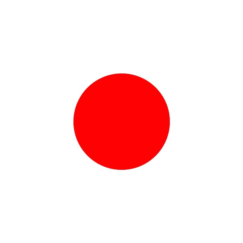 Poster minimalisme DOT RED blanc