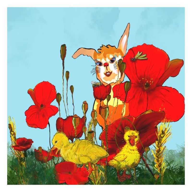 Hare on the meadow