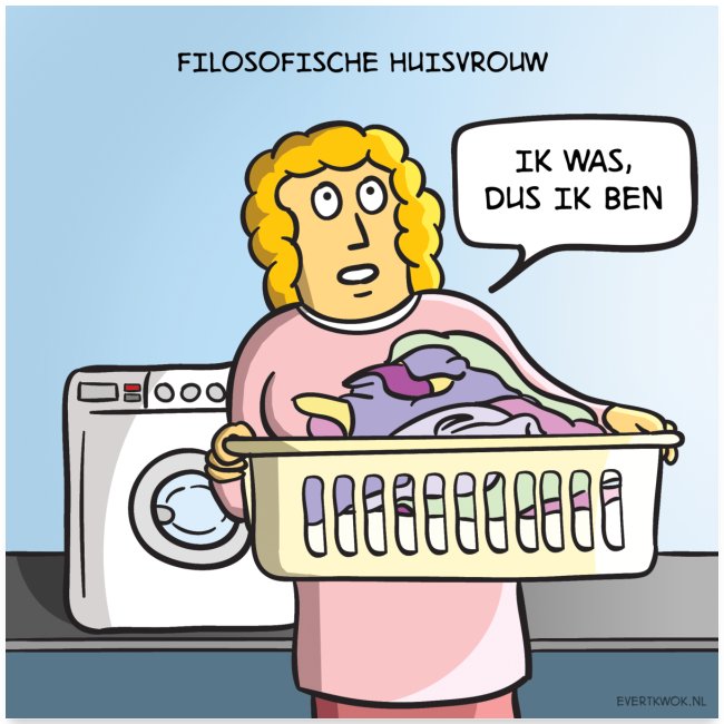 Evert Kwok cartoon 'Filosofisch'