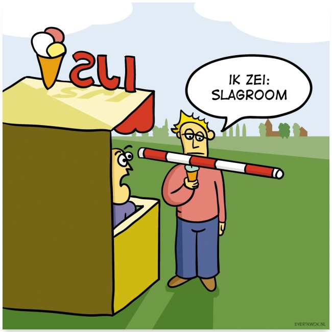 Evert Kwok cartoon 'Slagroom'