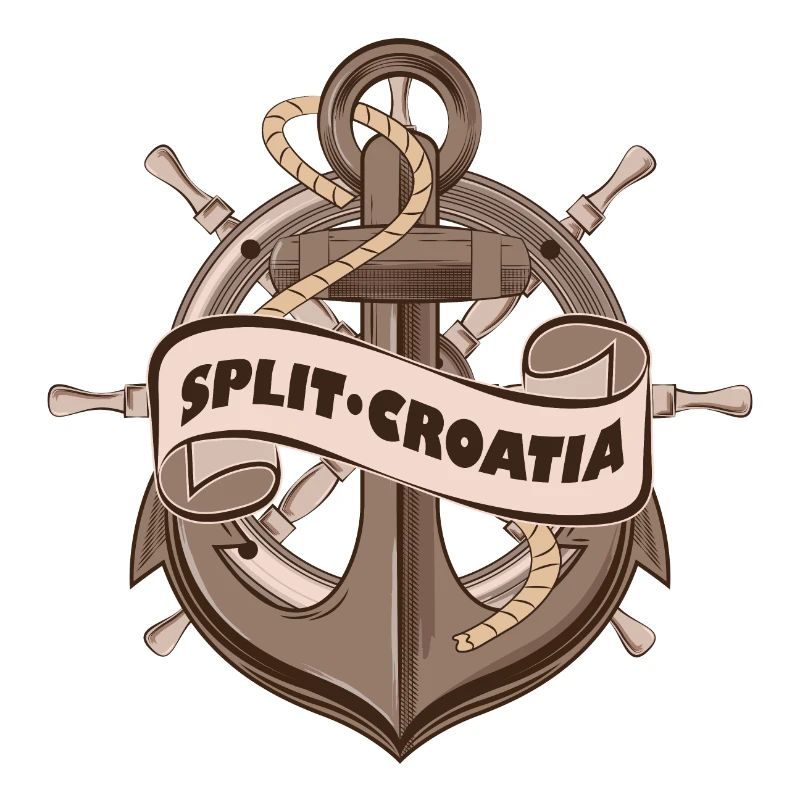 Split Croatia Nautical Summer Anchor Design