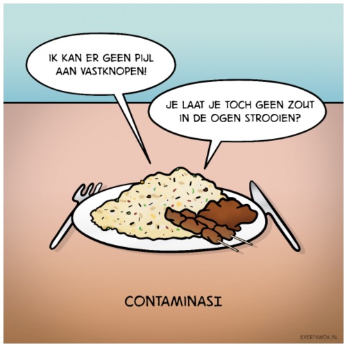 Evert Kwok cartoon 'Contaminasi'