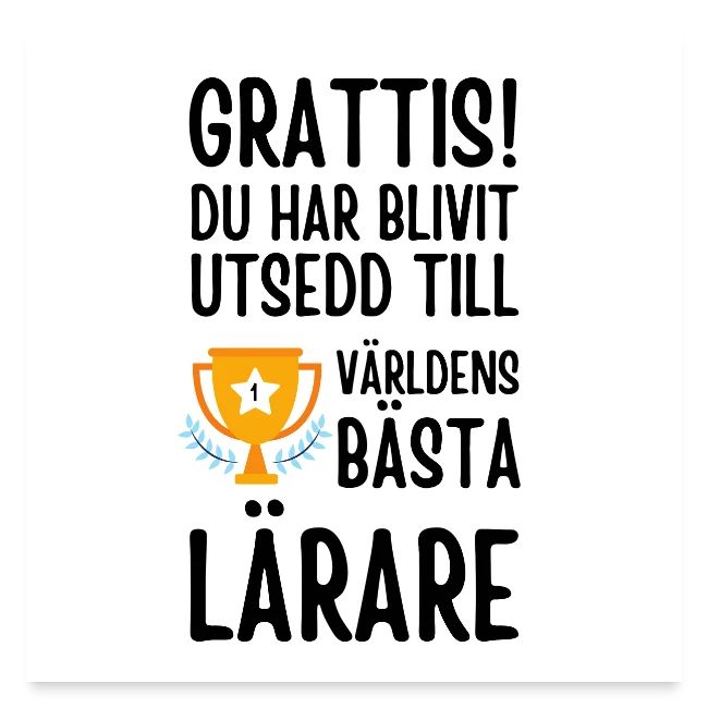 present till lärare poster