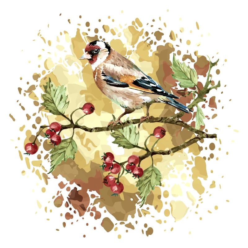 Bunter Vogel