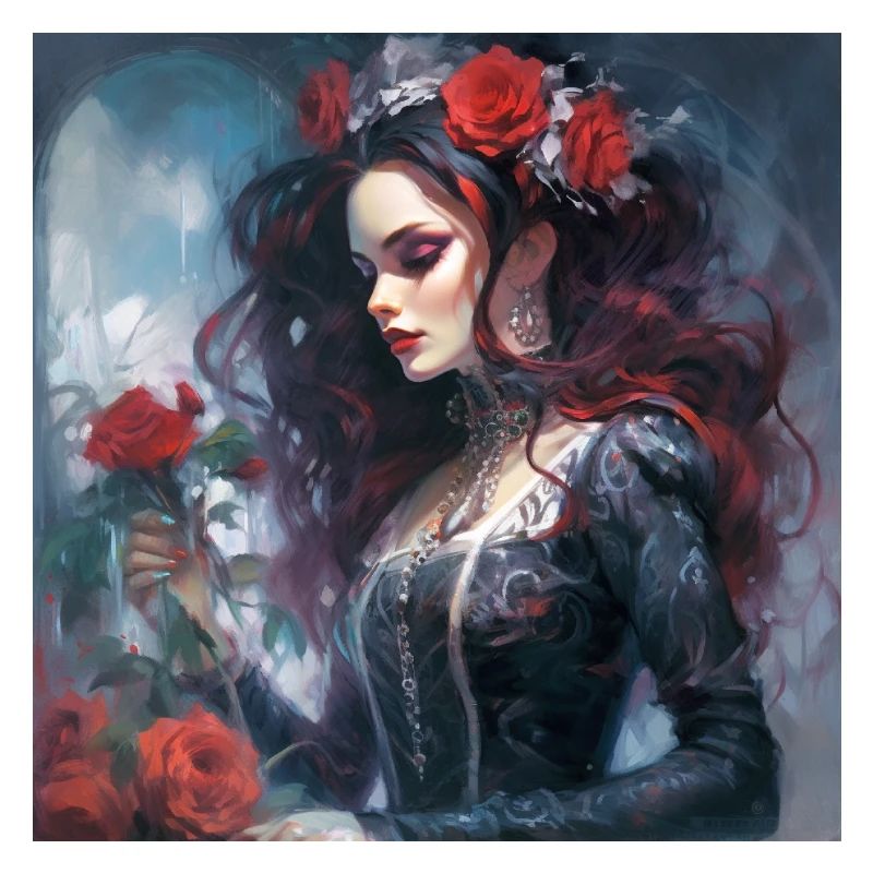 Schöne Gothic-Lady