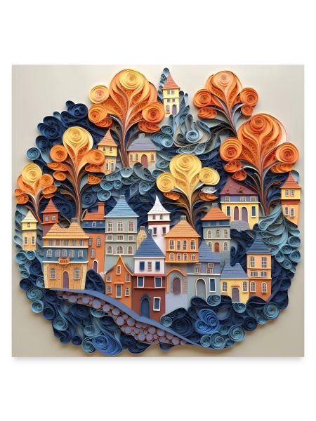 Papier Stadt