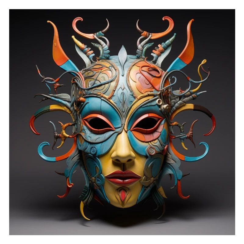 Masque coloré