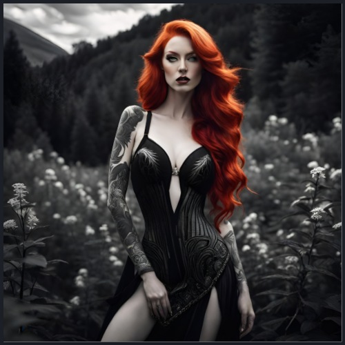 Ginger collection - Lady 4 - Poster 60x60 cm