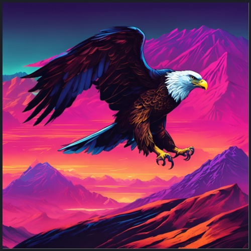 Proud Eagle collection - Eagle 6 - Poster 60x60 cm
