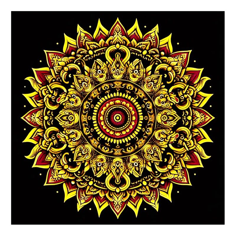 Mandala doré