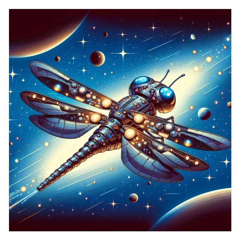 Affiche Vaisseau spatial Libellule Libellule Vaisseau spatial Libellule