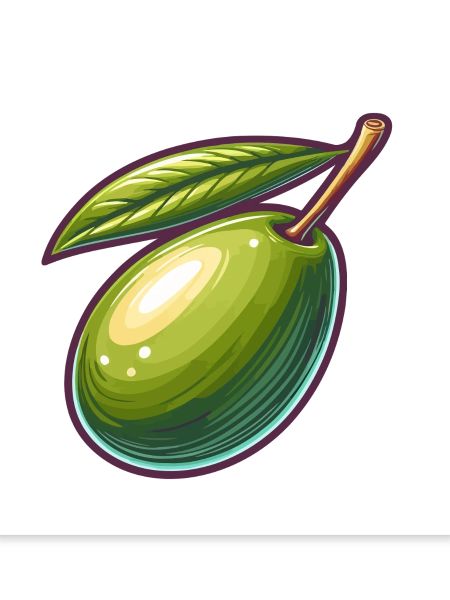 Olivenillustration detailliert