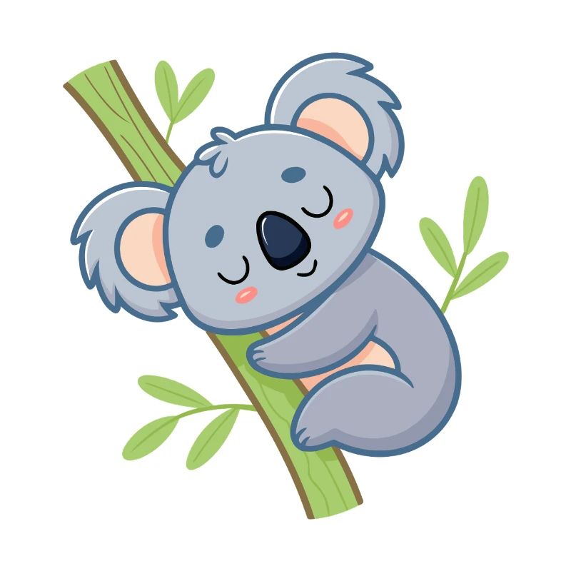 Weiche Ast-Schläfer-Koala